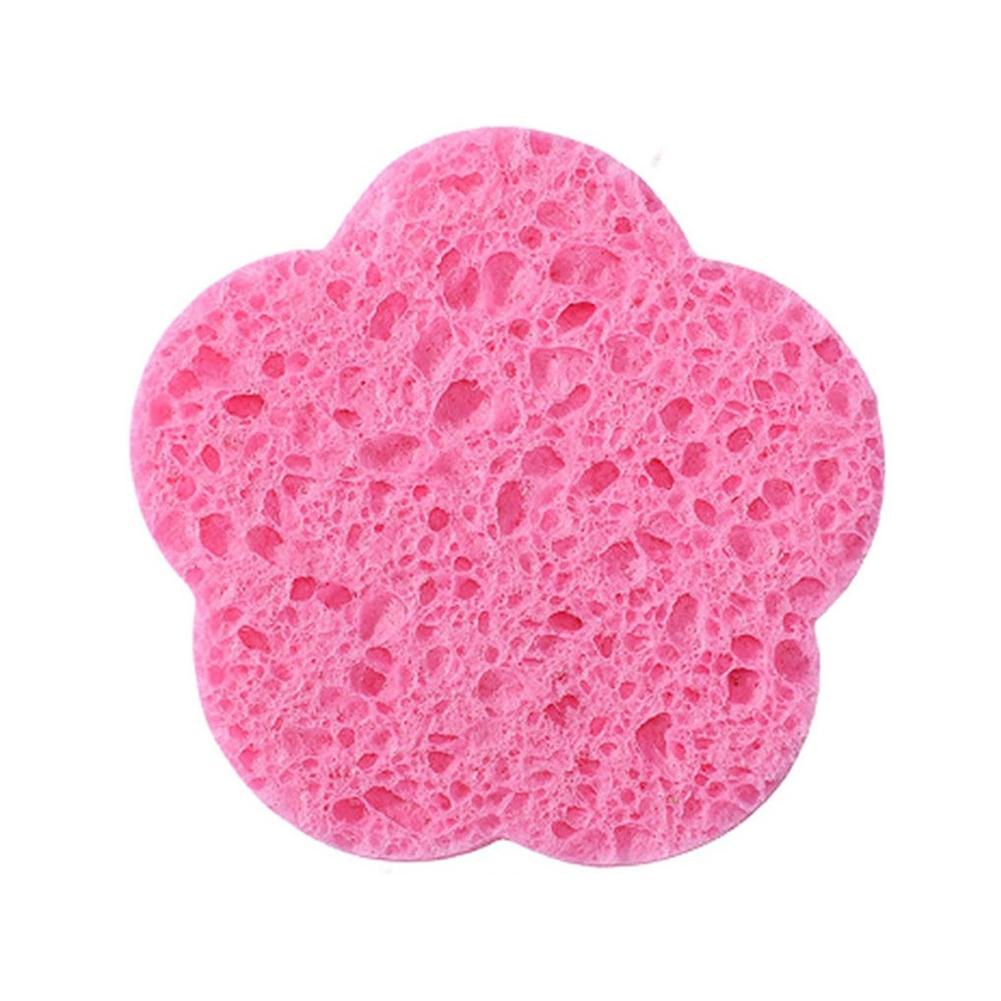 Compressed Facial Cleansing Sponges Heart Shape Natural Face Wash Sponges Pads Soft Absorbent Cleansing Tools Portable Facial