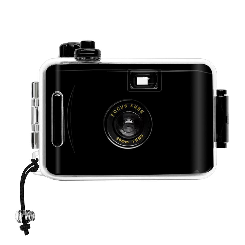 

Ретро Многоразовая 35-мм пленочная камера Водонепроницаемая Детская камера Пленочная камера Многоразовая/Перезаряжаемая 35-мм аналоговая пленочная камера для съемки чёрный