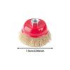 Crimped Wire Brush for Grinding with Threaded Mandrel, Heavy-duty Replacement Accessory Removing