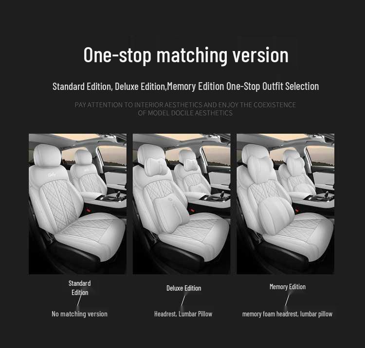 Luxurious All-Season Seat Covers for 2026 Geely Emgrand: Full Coverage, Dedicated Fit.