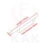 KAK 2" ~ 20'' Gold Küchenschrank T-Stange Gerader Griff Knöpfe Schrankgriff Durchmesser 10mm Edelstahlgriffe Möbelgriff