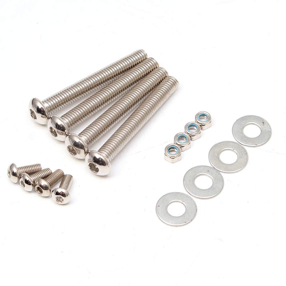 Karun Side Bag Support Left & Right Set Motorcycle Universal American Shadow Villago Dragster (Black)