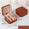 Jewelry Organizer Display Travel Jewelry Case Boxes Portable Locket Necklace Jewelry Box Leather Storage Earring Ring Holder