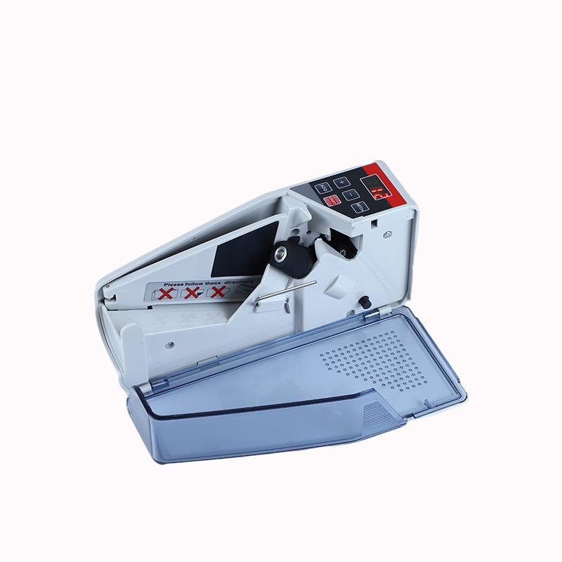 Portable V40 Banknote Counter - Supports JPY, EUR, USD, Multi-Currency, Battery Powered, Dual Use.