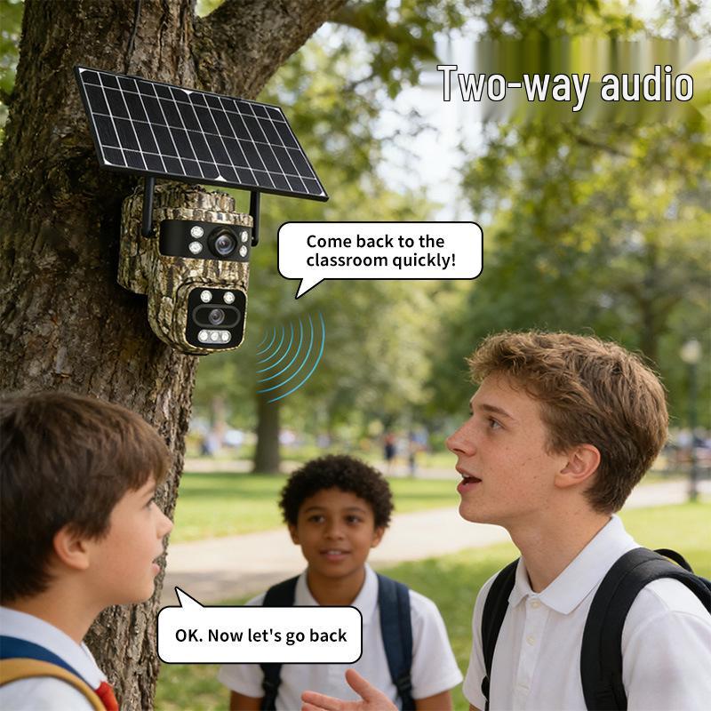 Camouflage Wireless Solar Camera with Remote Mobile Detection & Night Vision