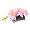 Multicolor Flower Hair Comb Cloth Thai Hair Comb Temperament Hair Accessories  performance clothing