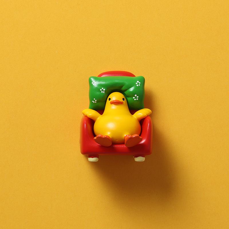 Duck Refrigerator Magnetic Sticker Cartoon Cute Creative Magnet Magnetic Sticker Po Wall Product Decoration