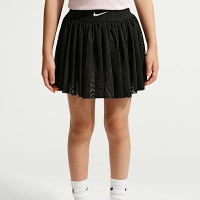 Nike Solid Color Brand Logo Moderate Skirt Summer Kids'