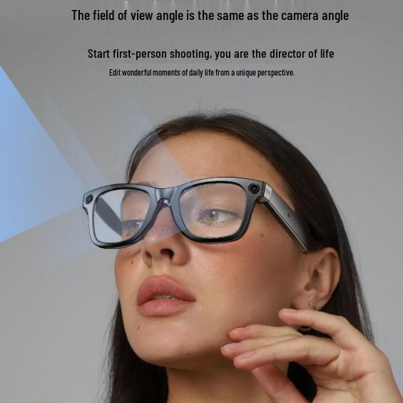 Smart Bluetooth Glasses with HD Camera: 500W Photo, Call Recording, and Translation
