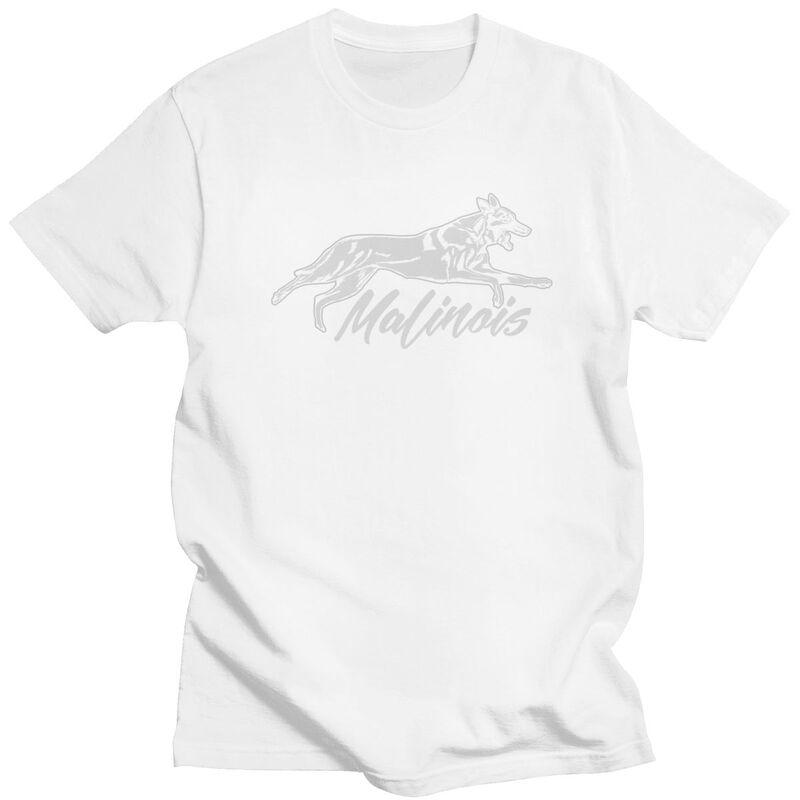 Custom Cool Belgian Shepher Malinois T Shirt Men Short Sleeves Pure Cotton Tshirt Casual Tee Tops Streetwear Tshirt