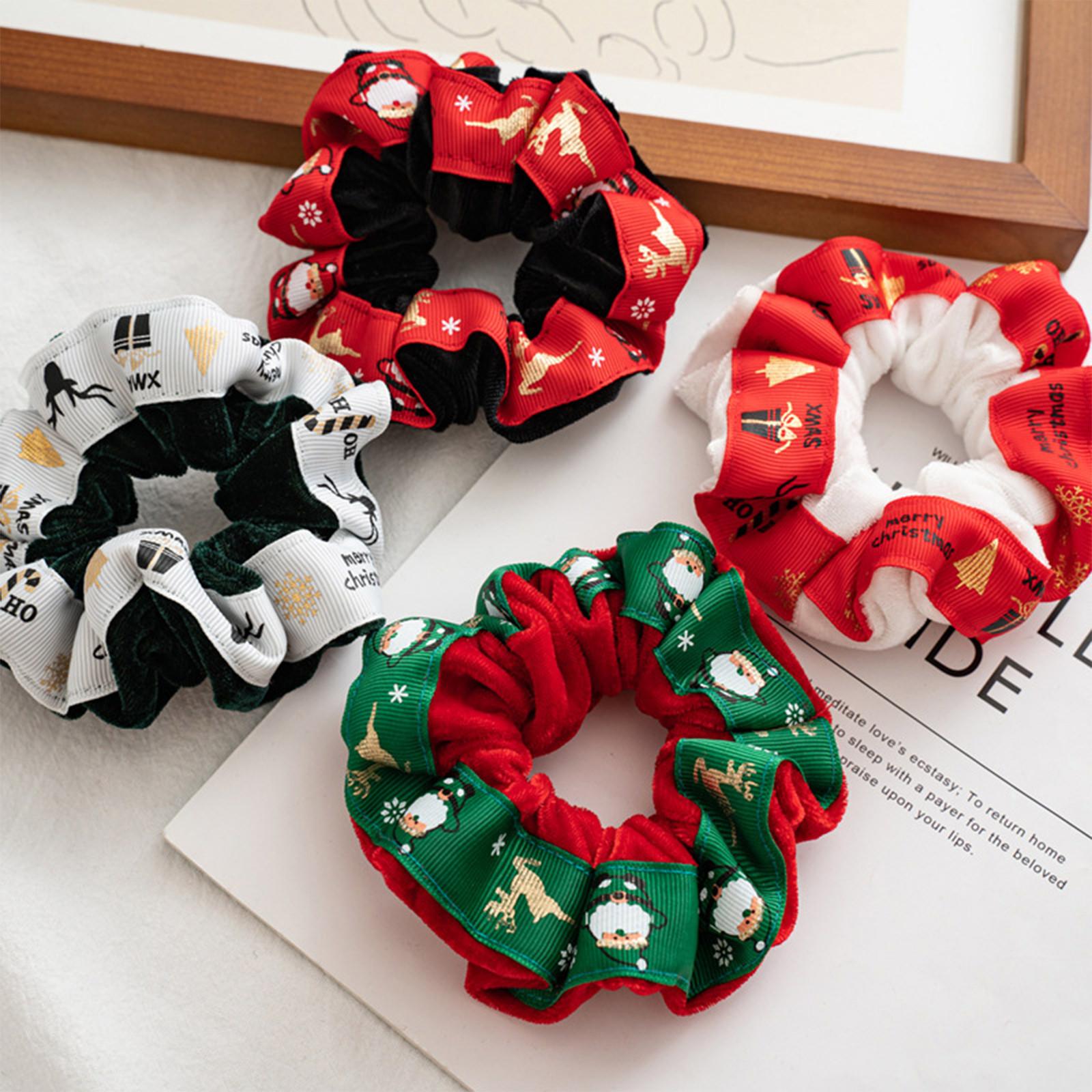 

Fashion Autumn And Winter Christmas Velvet Large Sausage Tie Hair Rope
