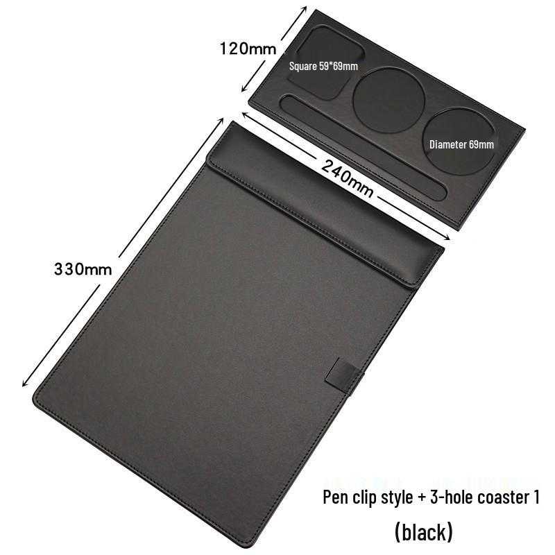 A4 Leather Conference Writing Pad with Magnetic Closure