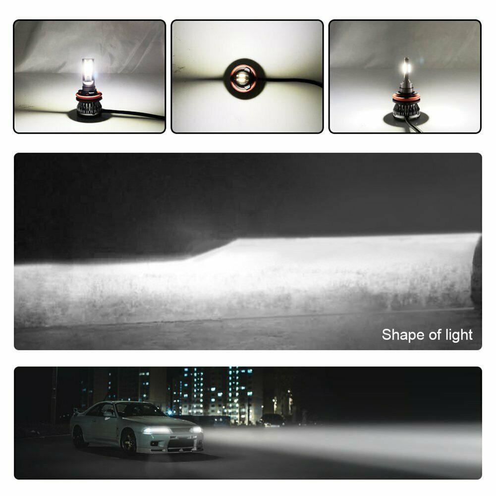 2Pcs H7 Car Light LED Headlight 200W 20000LM Hi/Low Beam Bulbs Kit 6000K Canbus Error Free Headlight Replacement Bulbs 7