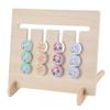 Wooden Shape Blocks Sorting Matching Game Toy 4 Colors Thinking Training Blocks Slide Puzzle Board