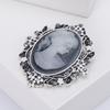 Elegant Alloy Floral Pin With Rhinestones For Office And Casual Wear