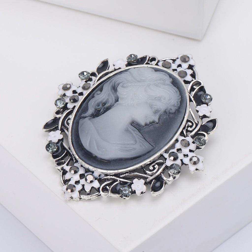 Elegant Alloy Floral Pin With Rhinestones For Office And Casual Wear