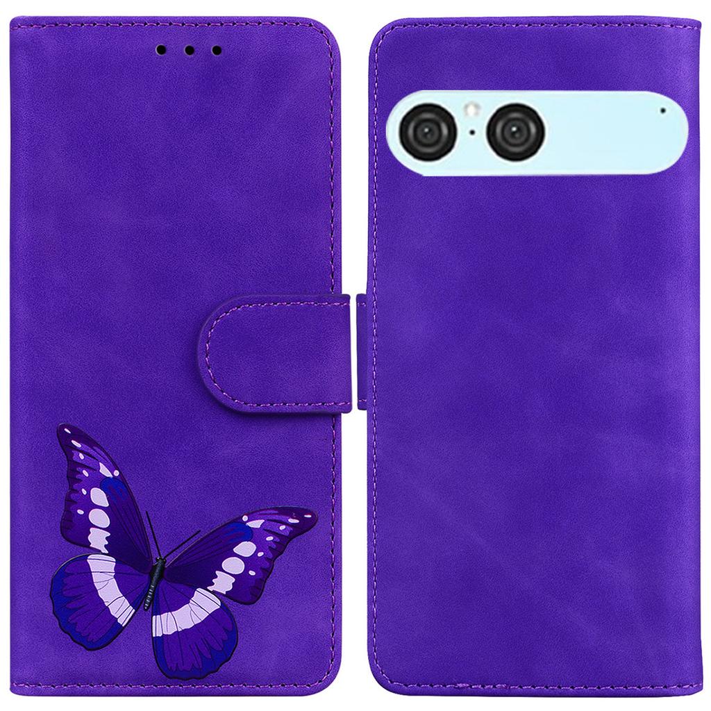 For Sony Xperia 10 VII Stand Case PU Leather Phone Cover Butterfly Printed