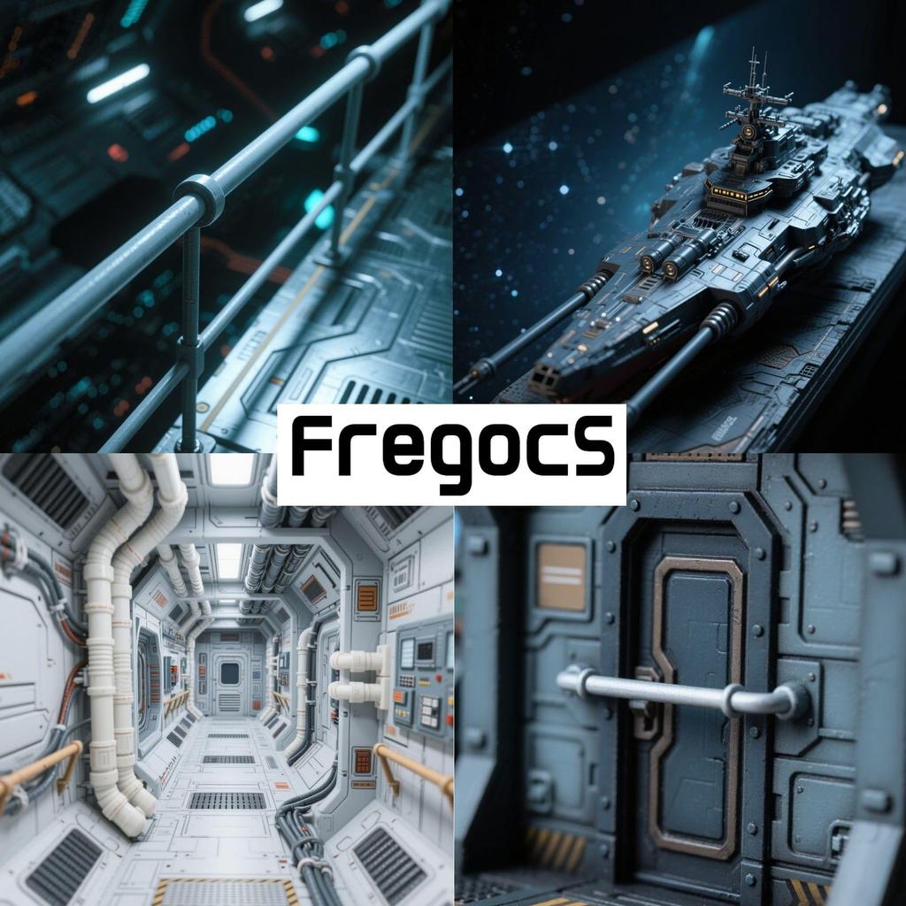FregocS Plastic Round Convenient Set of 2 Pieces Each of and 250mm Long Plastic Model ABSR10S Rods, 10, 1mm, 2mm, 3mm, 4mm, 5mm, (Hobby Materials,
