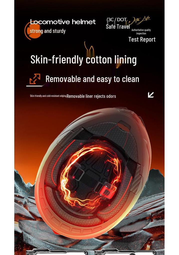 3C Certified All-Season Flip-Up Motorcycle Helmet for Men & Women