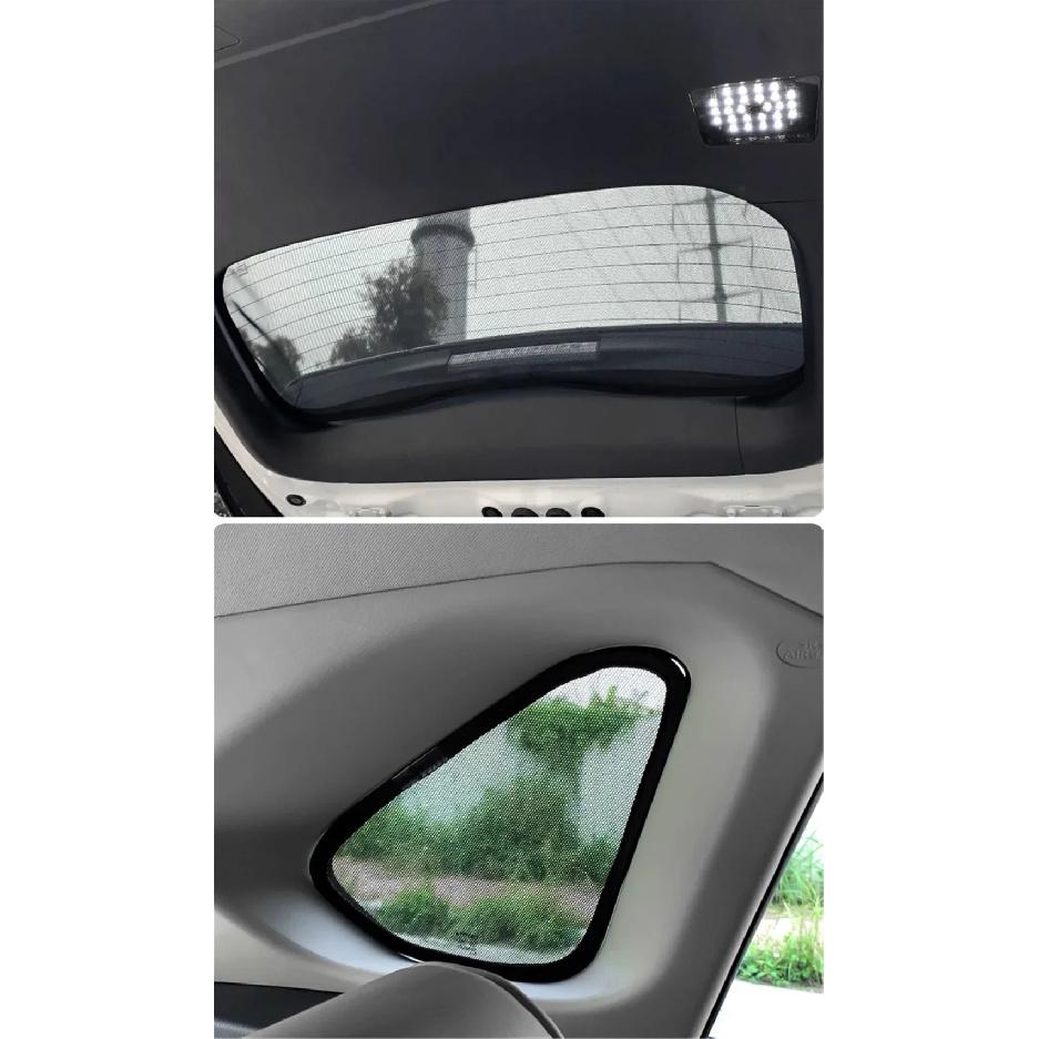 Custom Car Window Sunshade For Volkswagen Tiguan 1st Gen MK1 2007 - 2016 VW Magnetic Curtain Mesh Front Windshield Frame Curtain