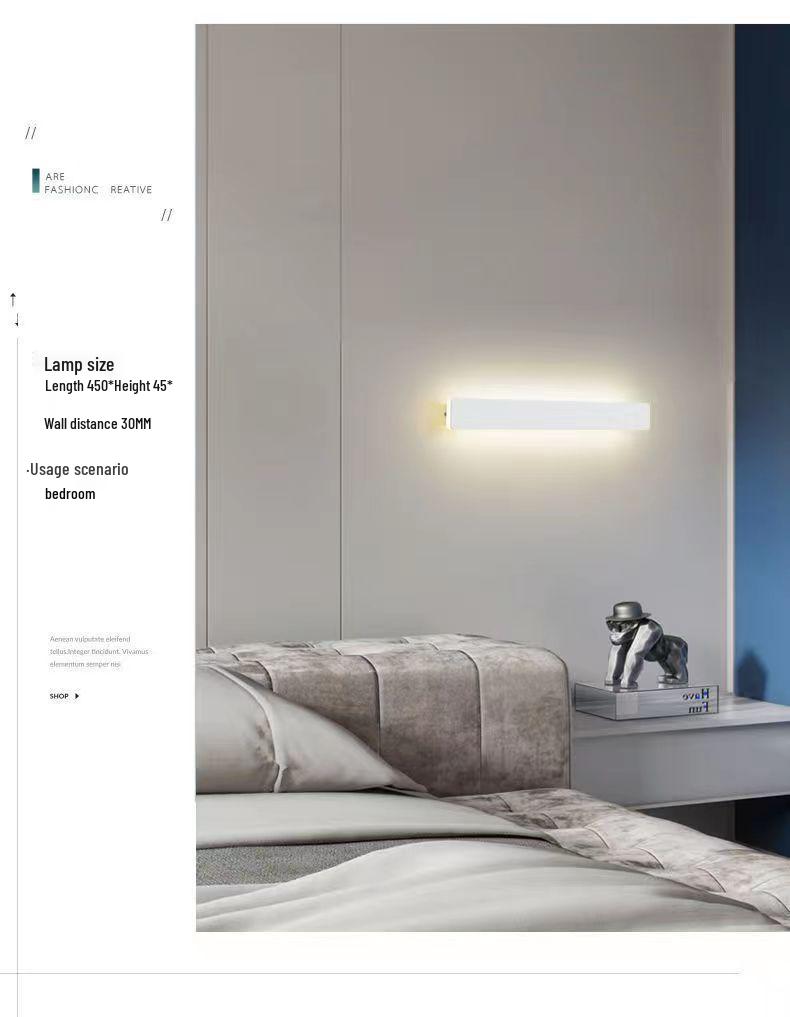Modern Minimalist Wall Lamp for Bedroom, Living Room, or Hallway
