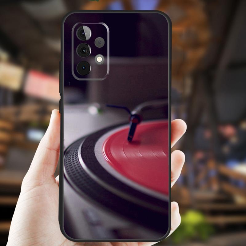 Vinyl DJ Record Art Case For Samsung Galaxy A32 A56 A16 A15 A22 A52 A54 A14 A26 A36 A55 A35 A05 A06 A53 A33 A13