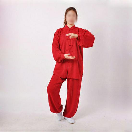 Wiosenno-letni bawełniano-jedwabny strój do Tai Chi - Odzież do ćwiczeń i występów dla mężczyzn i kobiet