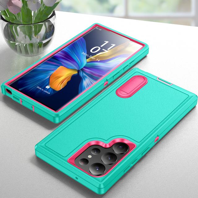 Anti -Drop Dustproof Mobile Phone Bag Case For Samsung Galaxy S23 Ultra S22 Plus A14 A13 A53 5g Kickstand Back Cover Coque