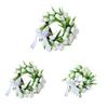 Artificial Flowers Tulip Wreath White Spring In The Summer Wedding Decoration Wall Hanging Home Party Simulation Garland