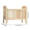 Realistic Baby Dollhouses Miniature Furniture 4.5inch Wooden Cradle Bed For 1/12 Scale Dollhouses Scene Decoration