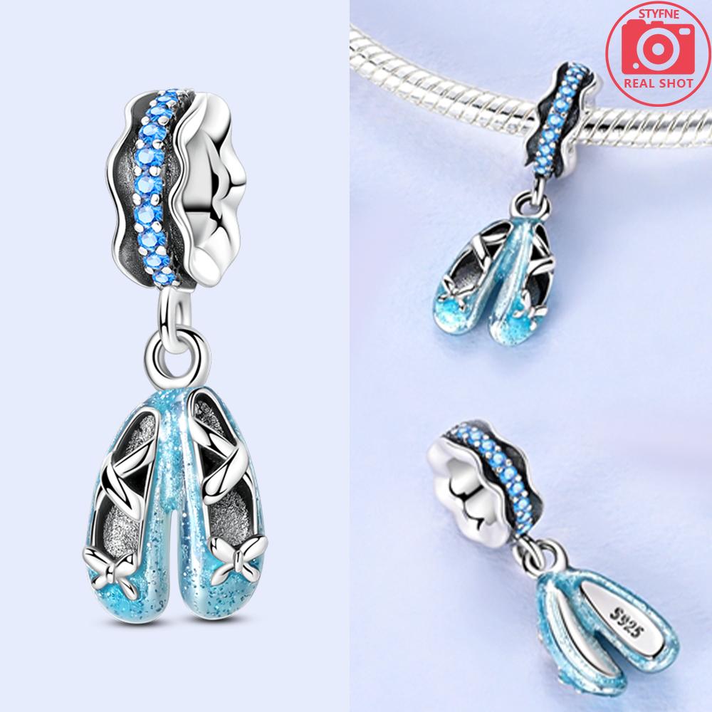 Original Copper Charms Blue Wings Butterflies Moon Stars Seahorses Beads Fit Bracelet Women Diy Anniversary Jewelry Gift