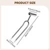 Garden Hand Tiller Weeding Tool Steel 2 Tines for Raised Beds, Borders & Containers Effortless Lawn