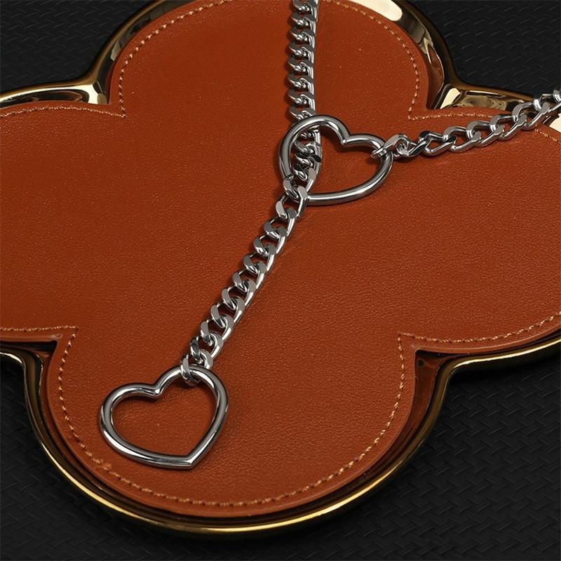 Role Play O-Ring Slip Chain For Women Punk Rock Necklace Stainless Steel Cuban Long Necklace Trendy Simple Adjustable Y-Necklace