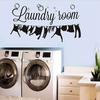 Removable Wall Sticker Waterproof Transferable Clothes Letters Print Decals Laundry Wall Stickers