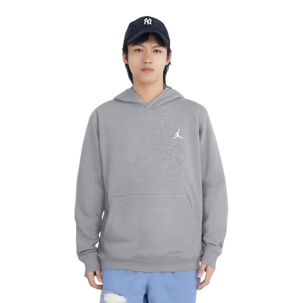 Jordan Essentials Solid Logo Hoodie Men Hoodie Grey FJ7774-091