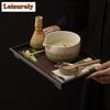 Ancient Pottery Whirlwind Tea Set Complete Set Matcha Beater Japanese Matcha Set Kit Tea Maker Tea Holder Home Tea-making Tools
