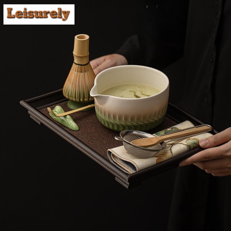 Ancient Pottery Whirlwind Tea Set Complete Set Matcha Beater Japanese Matcha Set Kit Tea Maker Tea Holder Home Tea-making Tools