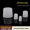 Food-Grade Silicone Stopper: Solid Rubber Plug for Wine Bottles, Erlenmeyer Flasks, Test Tubes, & More.