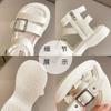 Fashion 2025 New Girls Roman High-top Sandals Children's Summer Fashion Sandals Open-toe Cut-outs Kids Causal Black School Beach Shoes