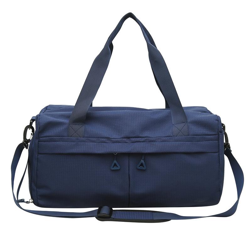 

Спортивная сумка для фитнеса для женщин и мужчин, раздельная сухая и влажная дорожная сумка большой вместимости, сумка для хранения йоги, дорожная сумка с разделением сумок для обуви синий