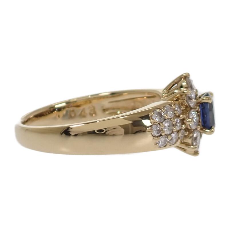no brand  #11.5(JP Size) ring blue/gold K18 yellow gold Women