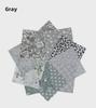 100-Color Patchwork Cloth Set: Floral, Plaid & Polka Dot Plain Weave Cotton for DIY Crafting