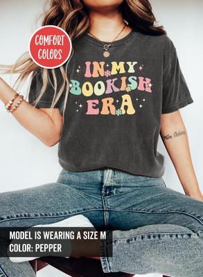 In My Bookish Era Retro Bookish Shirt Library Shirt Booktok Merch Book Lover Gift Literary Shirt I Read Banned Books Shirt Booktrovert Shirt