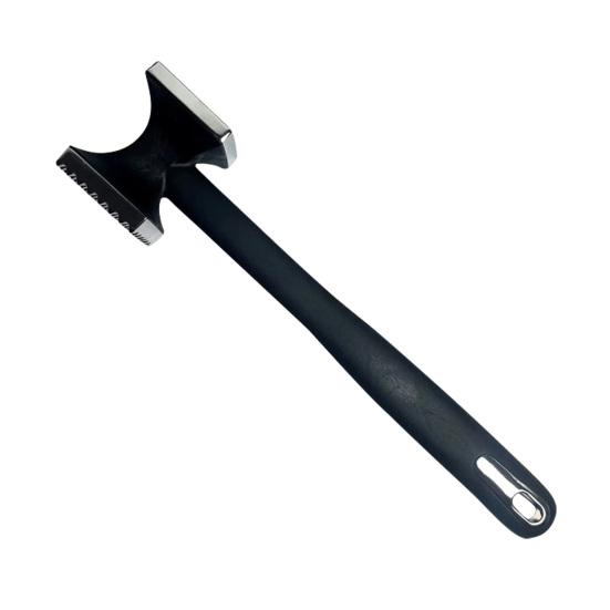 Meat Hammer Zinc Alloy Meat Tenderizer with Dual-Sided Textured Meat Mallet Quick Fibrous Tissue Breakdown Breaker for
