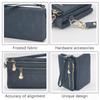 Women's PU Leather Double Zip Long Card Case, Lightweight and Waterproof Wallet, Suitable for Daily Travel, Shopping, Travel and Dating