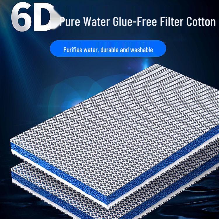 8D Glue-Free High-Density Washable Aquarium Filter Sponge for Water Purification