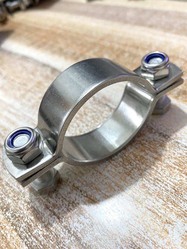 Thickened Stainless Steel Pipe Clamp Bracket Inner Diameter 19mm [Thickened M8 Bolt]