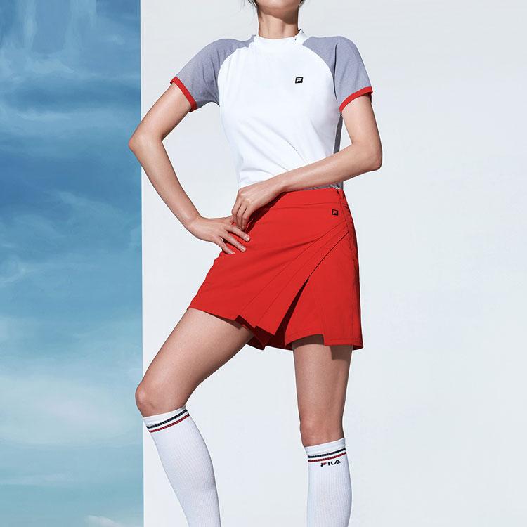 New FILA Athletics Casual Short Skirts Women's Tomato A11W135323F-RD