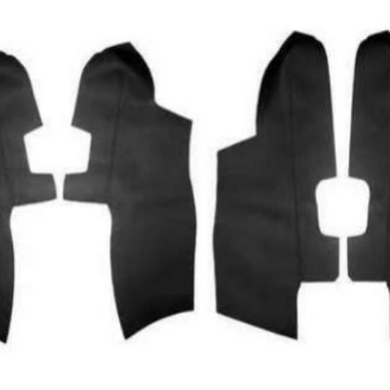 Leather Door Armrest Wrap for 06-12 New Santa Fe - 4-Piece Modification Set