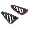 2pcs Car Air Vent Outlet Cover Trim Front Upper Carbon Fiber Style Replacement for Mazda CX‑3 CX3 2017‑2018